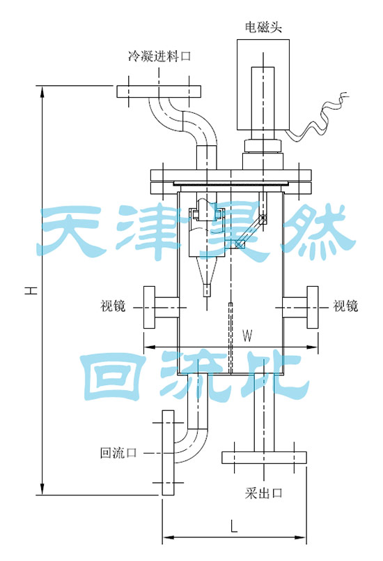 03電動回流比控制器尺寸圖